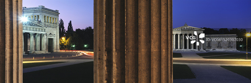 国王广场的普罗皮莱亚和雕塑馆建筑图片素材