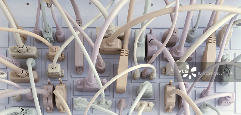 数据线缆群图片素材