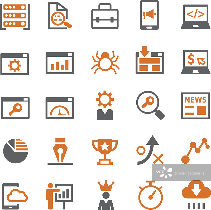 SEO与开发图标图片素材