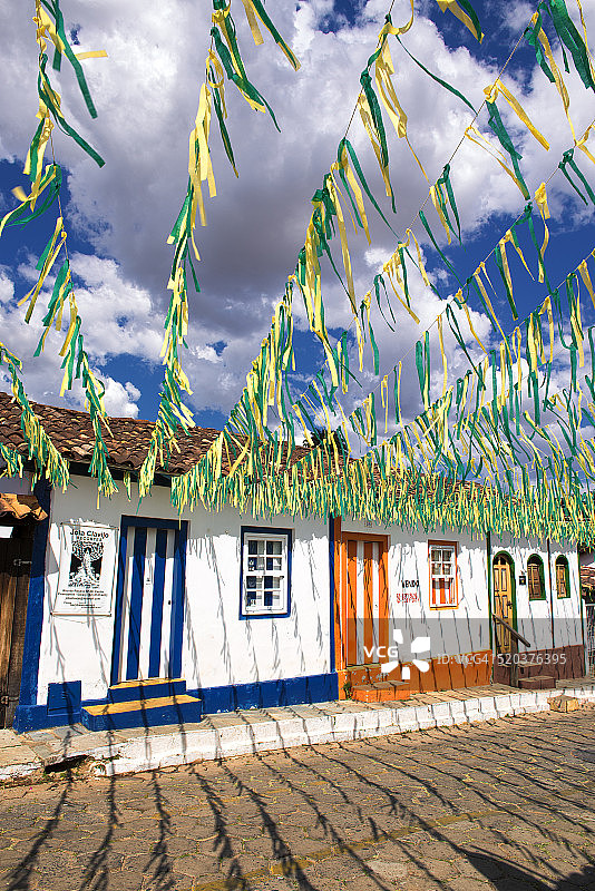 巴西皮雷诺波利斯市街道图片素材