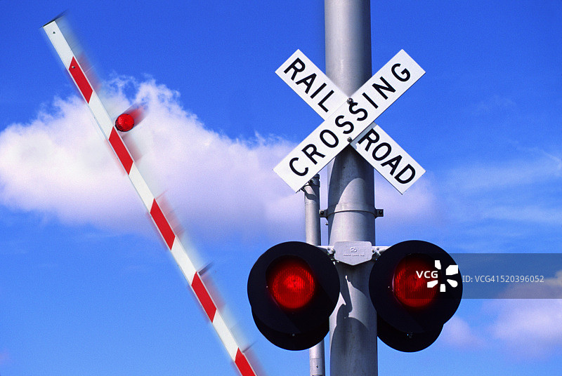 铁路道口信号图片素材