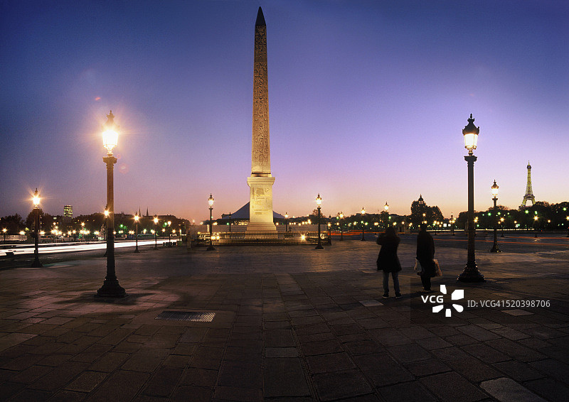 巴黎的卢克索方尖碑图片素材