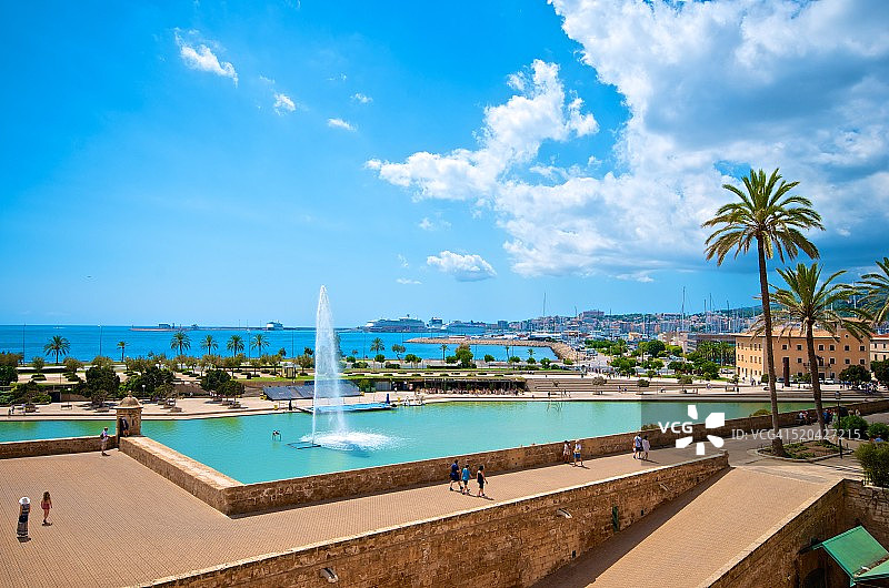 帕尔马马略卡海洋公园和海港图片素材