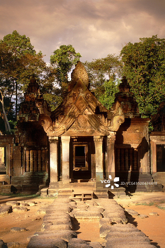 班迭斯蕾寺，吴哥窟寺庙，柬埔寨，亚洲图片素材