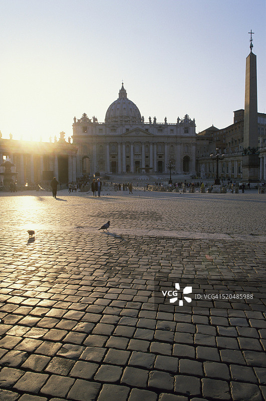 意大利罗马梵蒂冈圣彼得广场图片素材