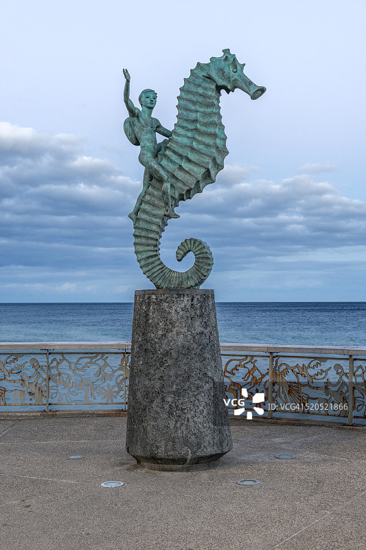 海马雕像图片素材