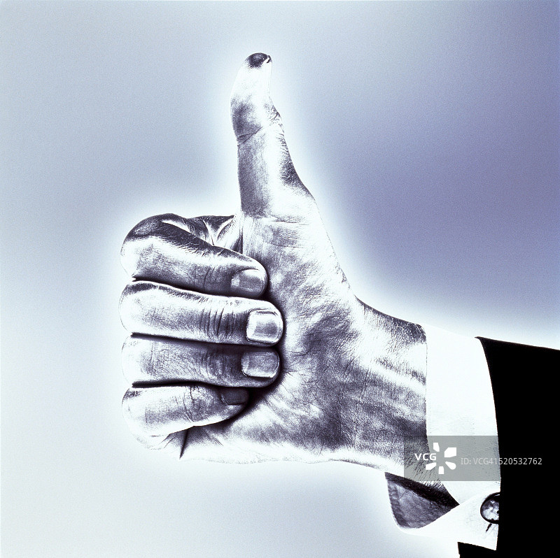 银色点赞图片素材