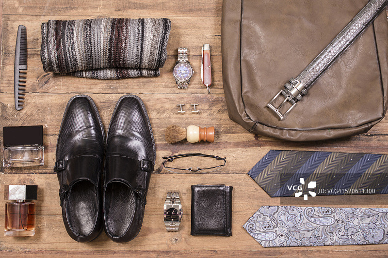 男士配饰桌面收纳图片素材