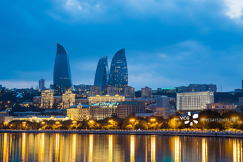 巴库天际线图片素材