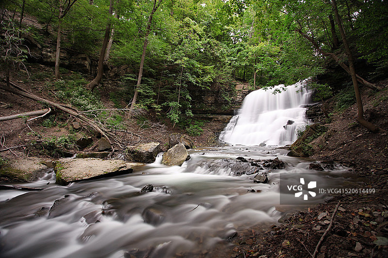 下迪休瀑布图片素材