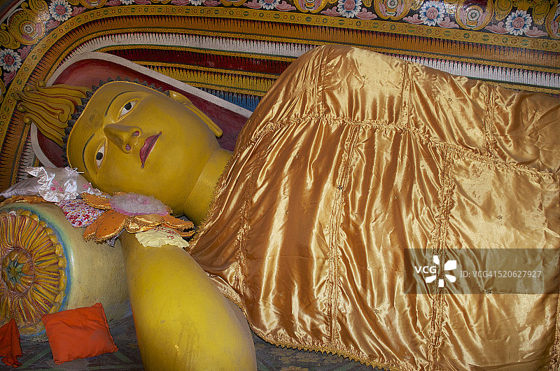 牙寺的卧佛图片素材