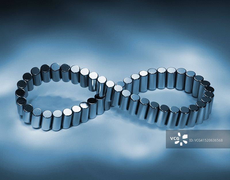 磁铁连接形成的无限符号图片素材