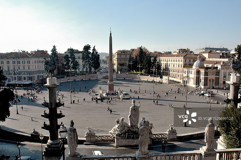 从达南齐奥街看人民广场图片素材