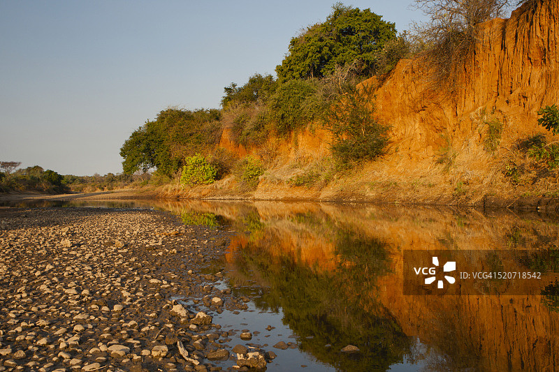 赞比西国家公园的河床图片素材