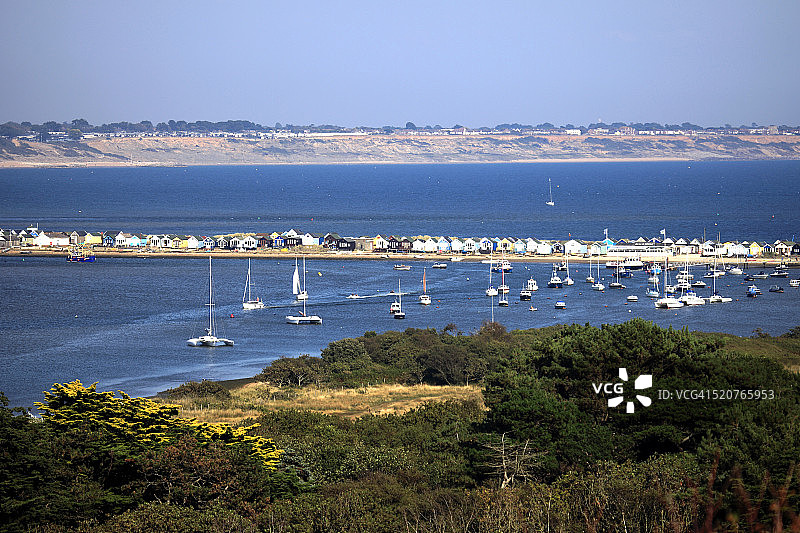 亨吉斯特伯里角和克赖斯特彻奇港图片素材