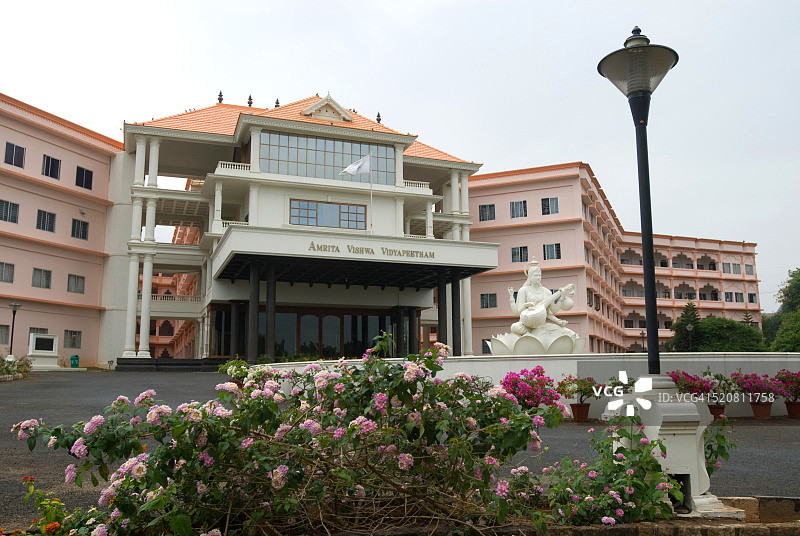 印度泰米尔纳德邦哥印拜陀Amrita Vishwa Vidyapeetham理工学院图片素材