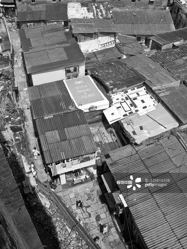 巴特瓦迪和德夫纳贫民窟，孟买，马哈拉施特拉邦，印度图片素材