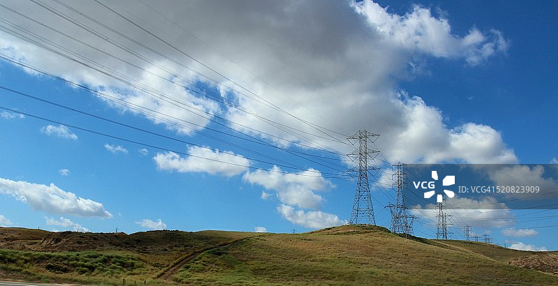 山顶电力图片素材