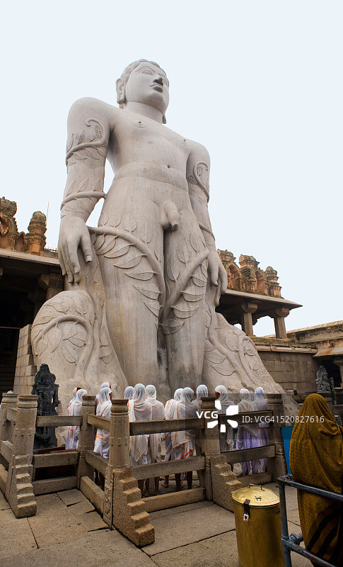 印度戈马特斯瓦拉耆那教神像图片素材