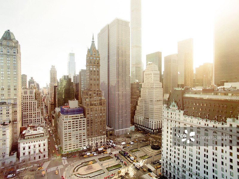 第五大道的航拍景色图片素材