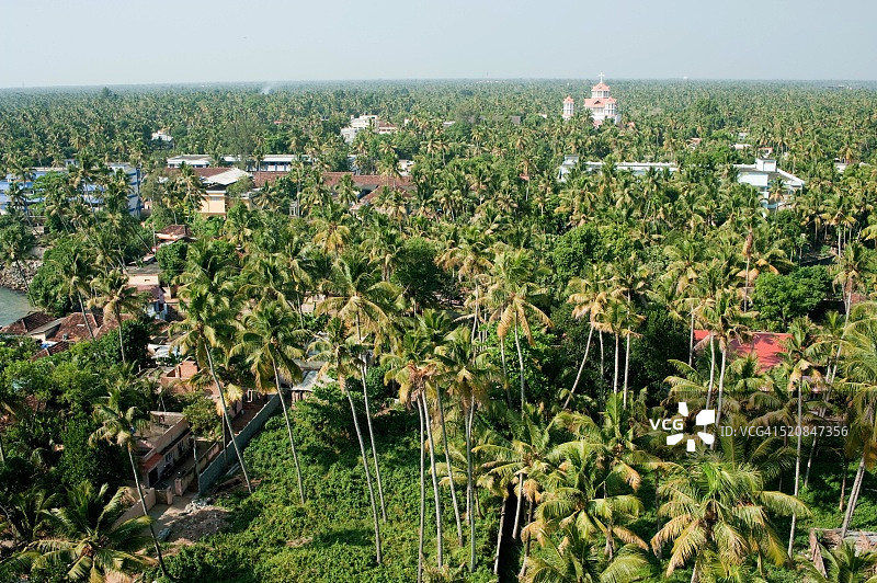 印度喀拉拉邦奎隆景色图片素材
