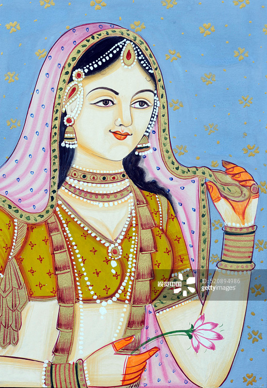 焦达·拜微型画，印度，亚洲图片素材