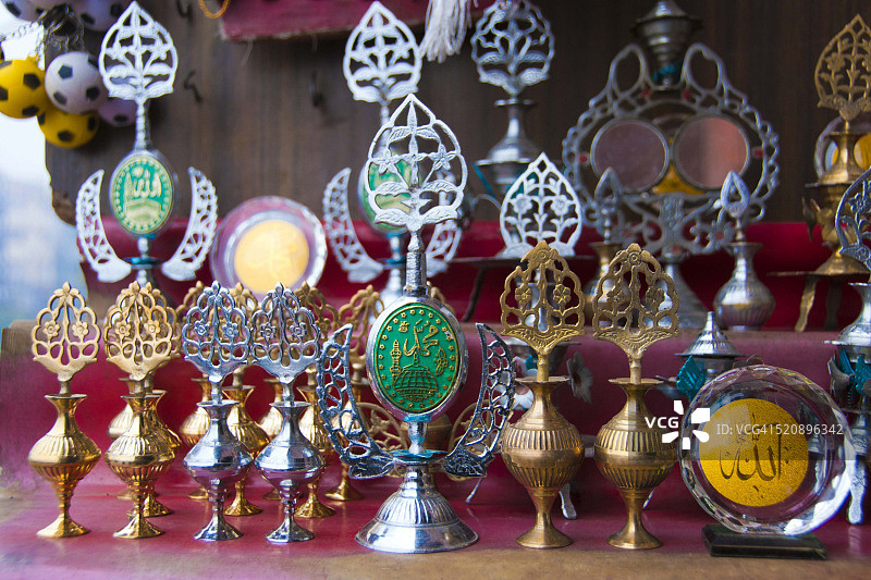 印度拉贾斯坦邦的锑罐图片素材