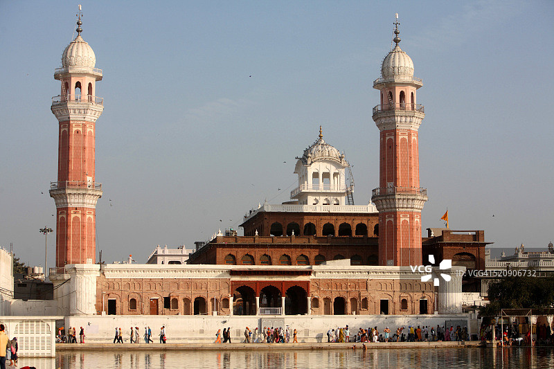 印度阿姆利则金庙建筑群的拉姆格里亚邦加塔图片素材