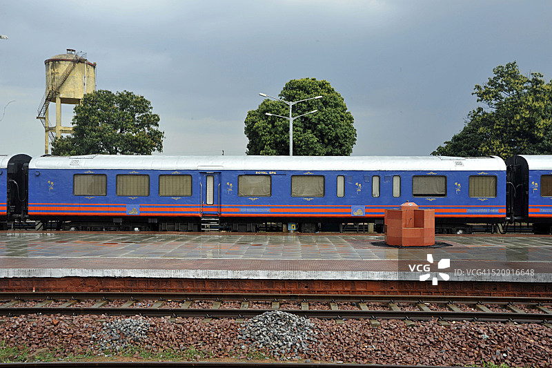皇家拉贾斯坦车轮列车，克久拉霍，中央邦，印度，亚洲图片素材