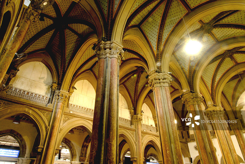 印度孟买贾特拉帕蒂·希瓦吉终点站（原维多利亚终点站）图片素材