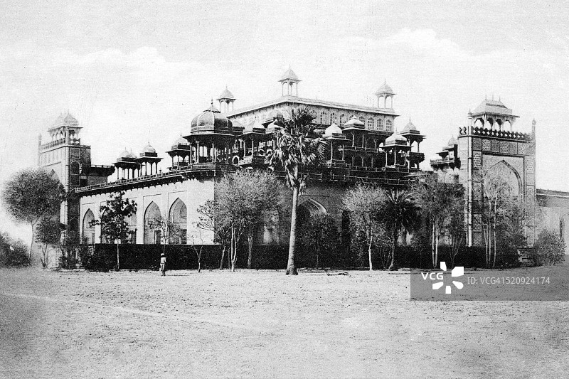 印度北方邦Fatehpur Sikri的复古照片图片素材