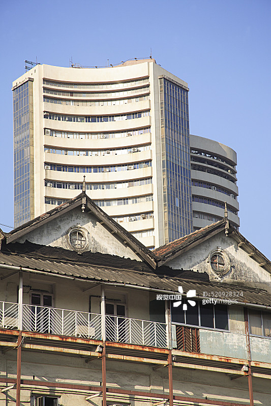 孟买新旧证券交易所图片素材