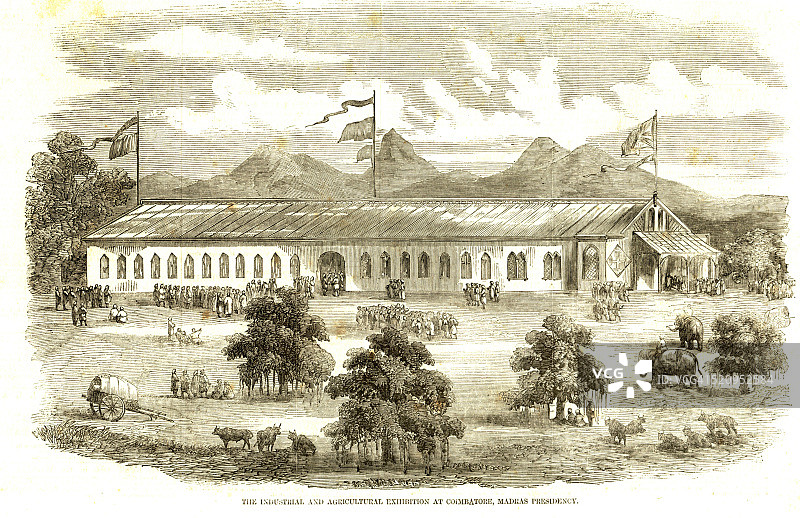 哥印拜陀马德拉斯管区泰米尔纳德邦印度工农业展览会图片素材