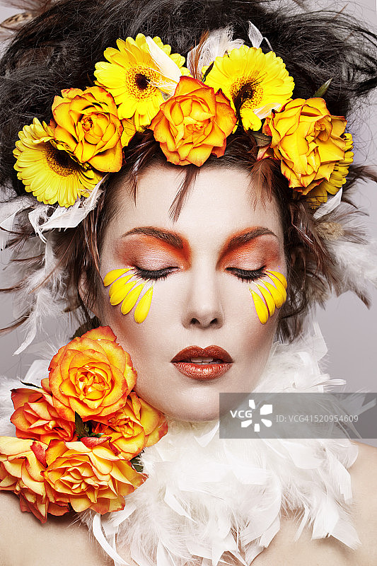 羽毛花之美图片素材