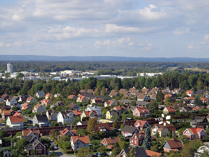 位于瑞典厄勒布鲁的瑞典住房图片素材