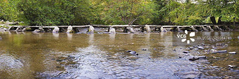 埃克斯穆尔国家公园塔尔阶梯全景图片素材