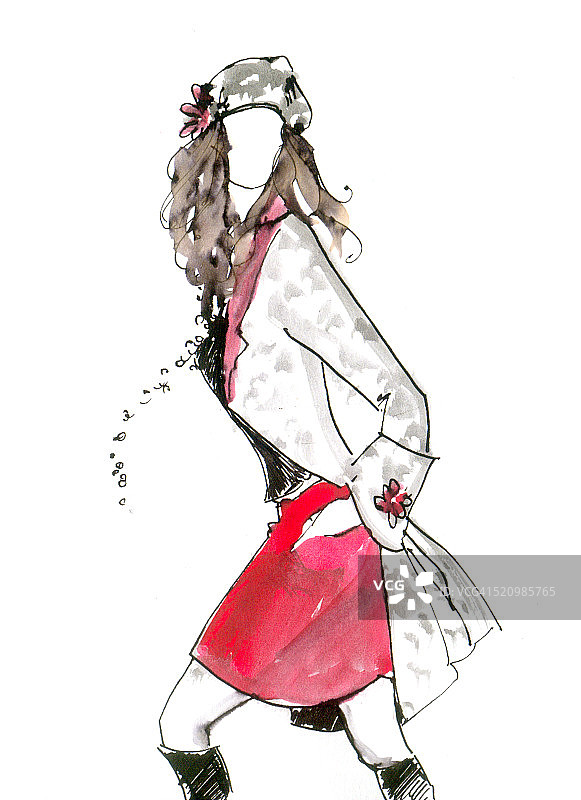 时尚插画图片素材