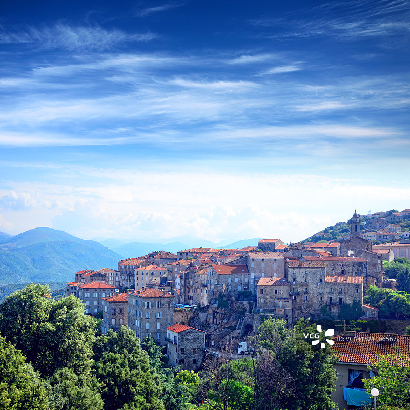 萨尔泰讷，科西嘉岛图片素材