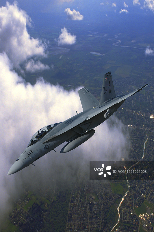 FA-18“大黄蜂”战斗机飞行图片素材
