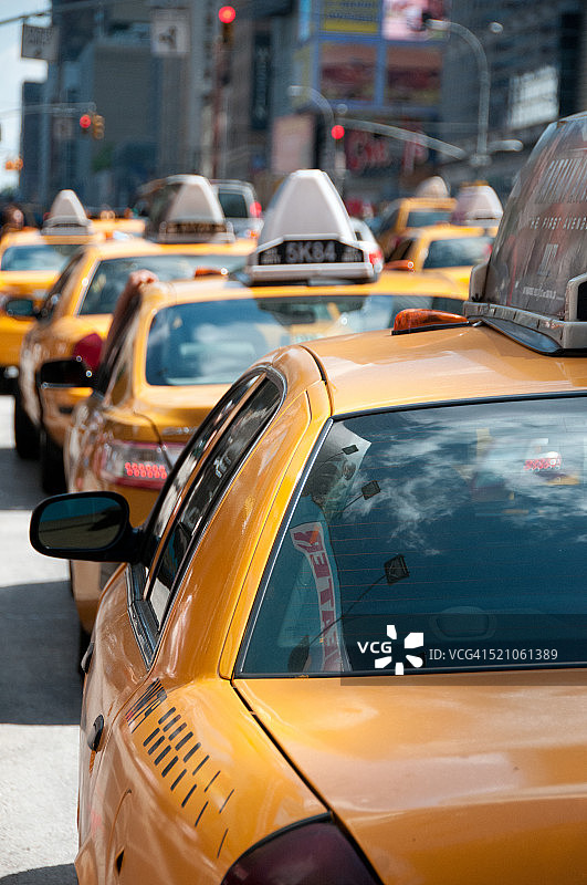 纽约黄色出租车图片素材