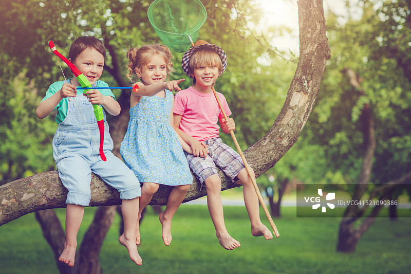 夏日里的朋友们图片素材