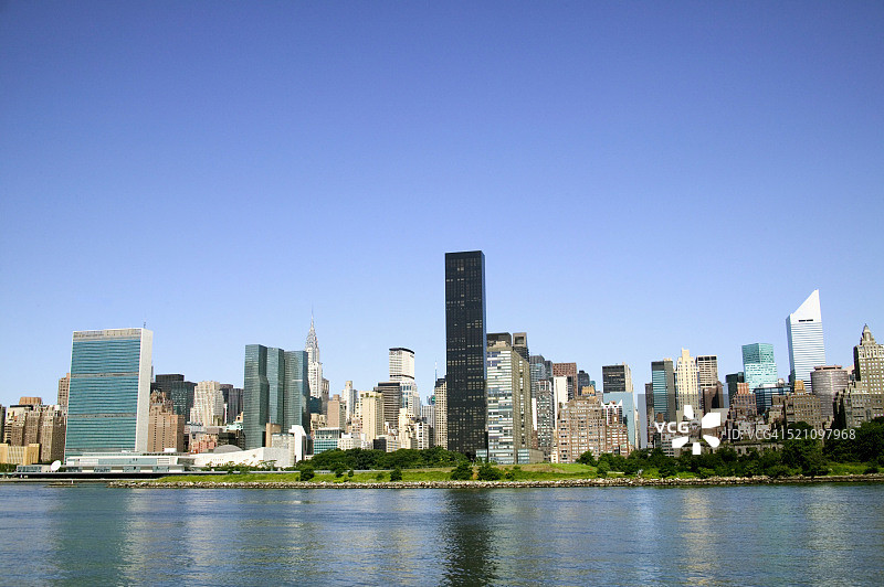 曼哈顿中城的摩天大楼图片素材