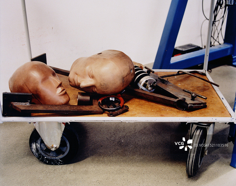 两个人头模型图片素材