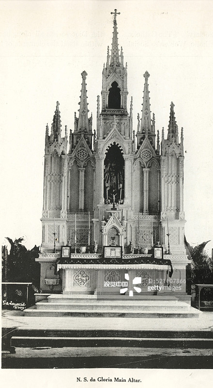 印度N. S. da Gloria主祭坛的天主教社区图片素材