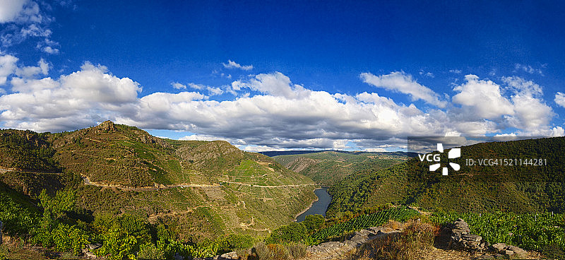 里贝拉萨克拉和锡尔峡谷概览图片素材