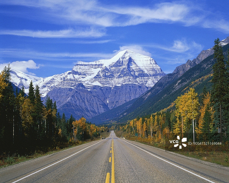 加拿大不列颠哥伦比亚省罗布森山公园街景图片素材