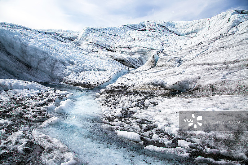 阿拉斯加的根冰川图片素材