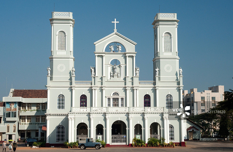 印度卡纳塔克邦门格洛尔的米拉格雷斯教堂图片素材