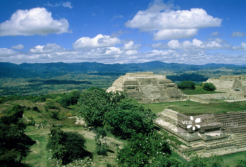 瓦哈卡州阿尔班山，墨西哥图片素材