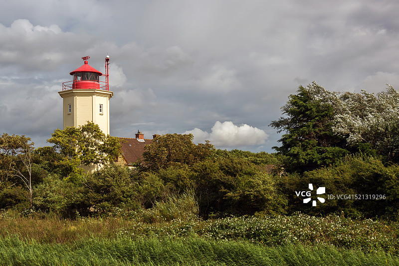 韦斯特马克尔斯多夫灯塔，费马恩/德国图片素材